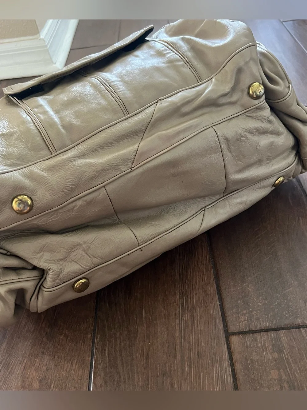 Vintage Mercedes Benz Leather Weekender Duffel Bag-Rare